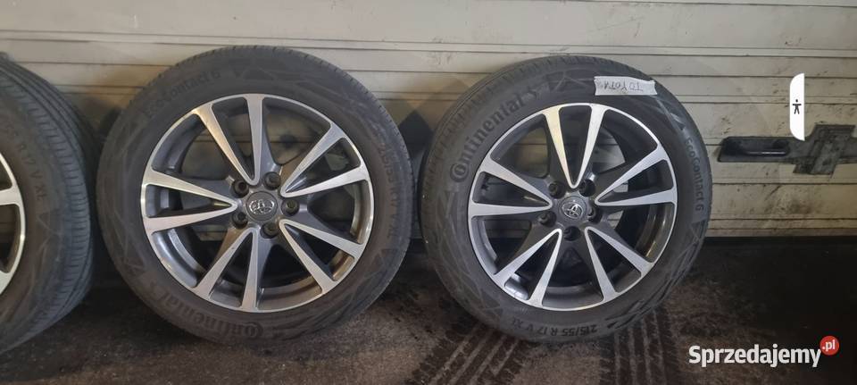 Alufelgi Toyota 5x1143 opony letnie Continental