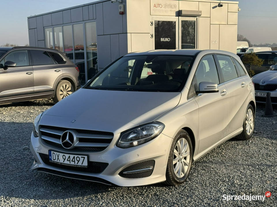 Mercedes B 180 B180d 15 109 2016r 108 navi srebrny Mercedes-Benz Samochody osobowe sprzedam