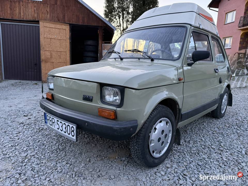 Fiat 126P 650E kapliczka bagażnik dachowy garażowany Domaradz