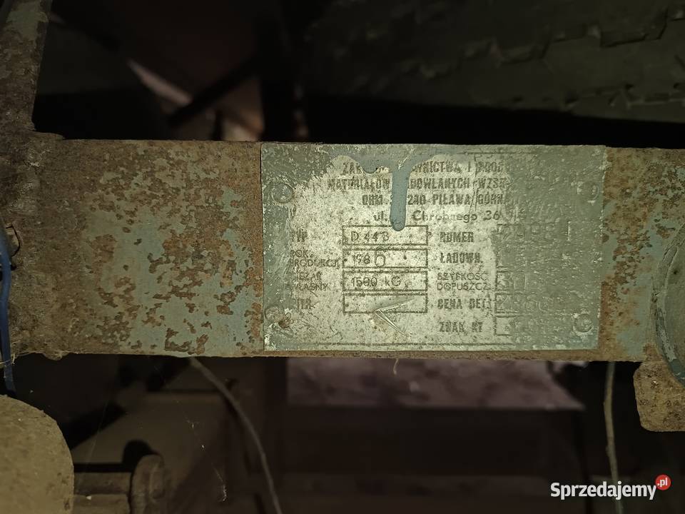 Przyczepa 5 ton sprawna zarejestrowana Przyczepy rolnicze