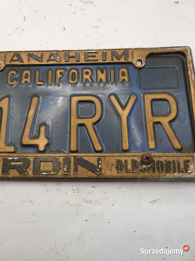 TABLICA REJESTRACYJNA AMERYKAŃSKA CALIFORNIA Rybnik