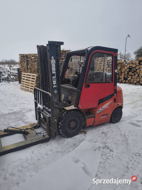 Wózek widłowy Heli Udźwig 25t 2008r Stan UDT gaz warmińsko-mazurskie Bartoszyce