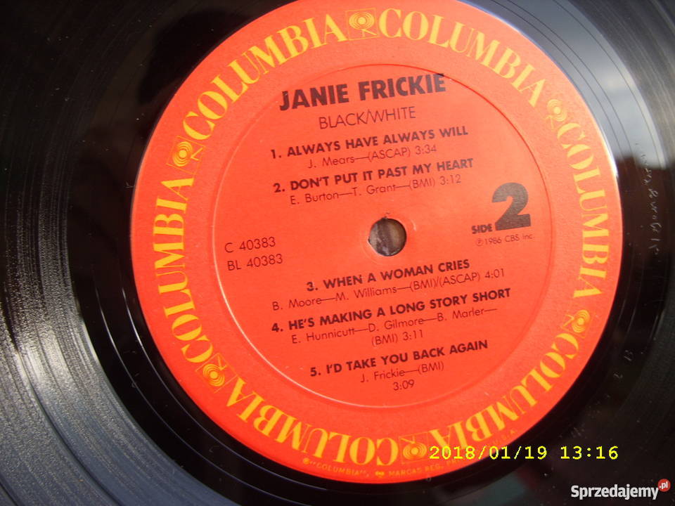 Country LP JANIE FRICKIEBLACK WHITE USA Wołów sprzedam