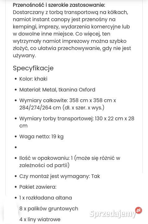 Antresola ogrodowa 3x3 m Siedlce