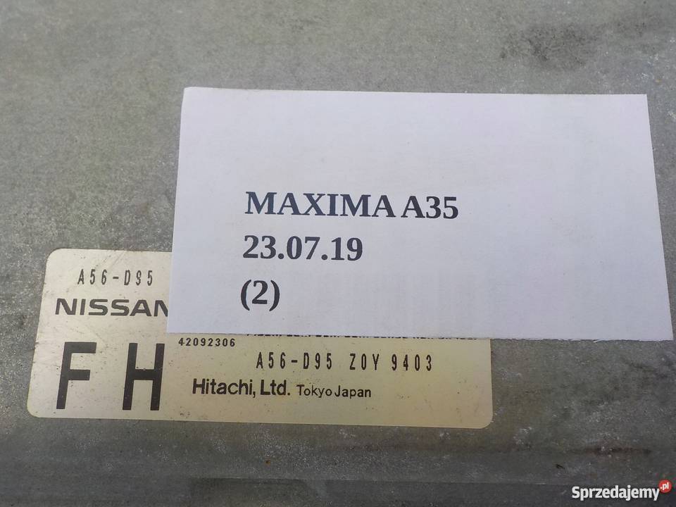 KOMPUTER SILNIKA A56D95 Z0Y NISSAN MAXIMA A35 komputery wielkopolskie Nowy Tomyśl