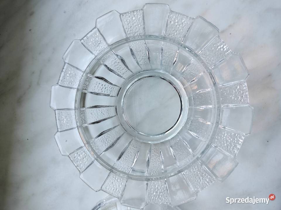 Bombonierka cukiernica puzderko szklane prl