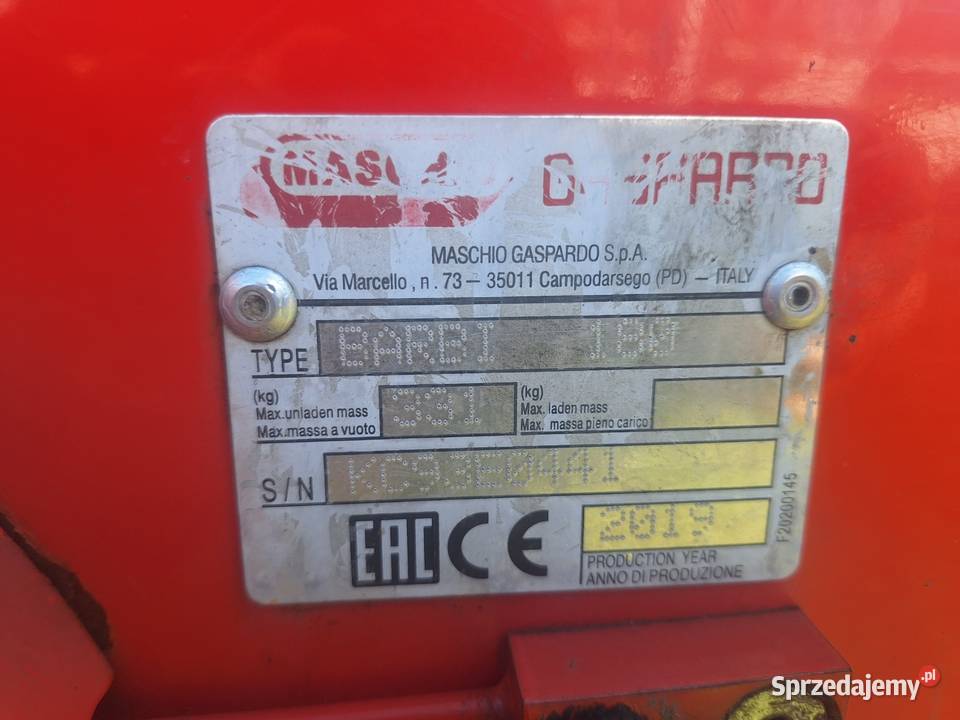 Maschio BARBI 180 Mulczer Kosiarka bijakowa dolnośląskie Milicz