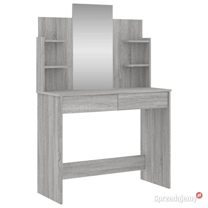 Toaletka z lustrem szary dąb sonoma 96x39x142