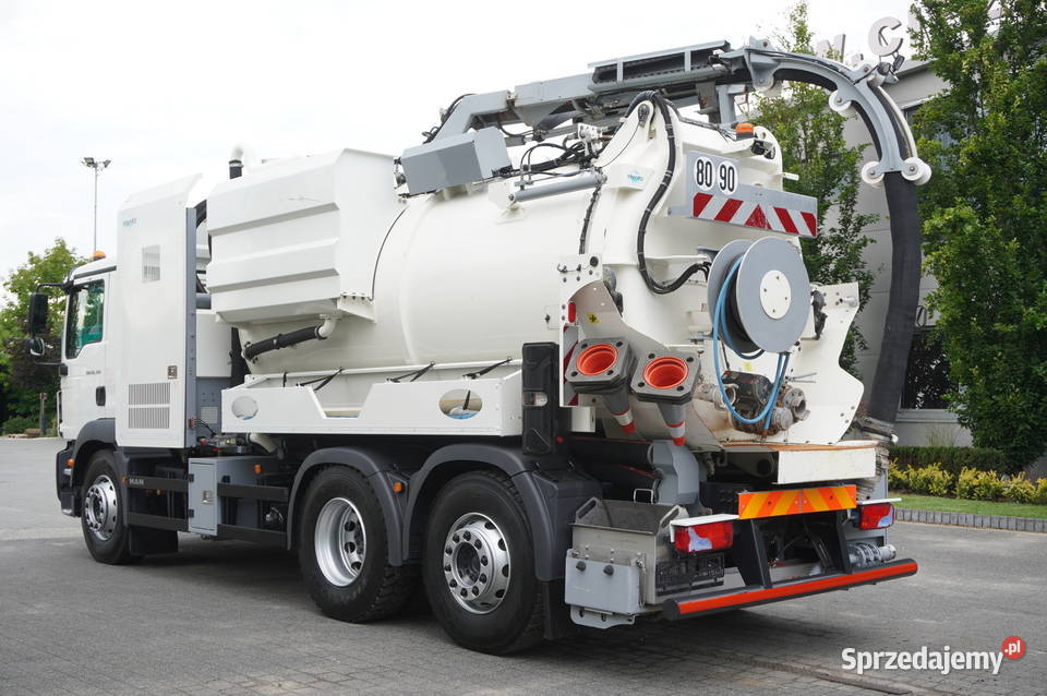 MAN TGM 26340 E6 Beczka asenizacyjna Rivard 118 nawigacja GPS Kraków