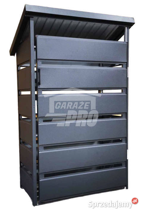 Wiata śmietnikowa spad tył 09x05m Antracyt Elbląg