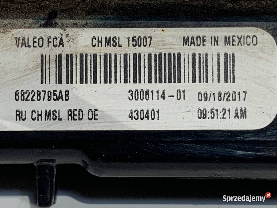 LAMPKA STOP CHRYSLER PACIFICA 68228795AB Minivan sprzedam