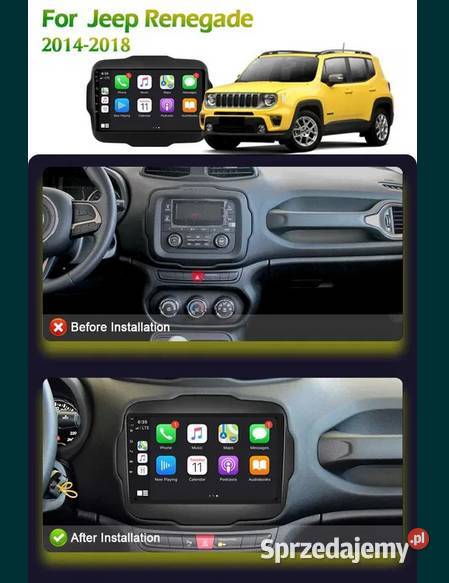 Radio 2din Android 12 Jeep Renegade 1620r Radioodtwarzacze śląskie Ożarowice