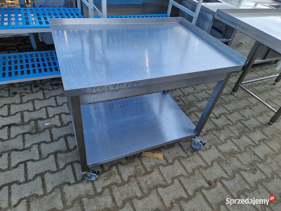 Stół Gastronomiczny Na Kołach Z Półką 1007085 sprzedam