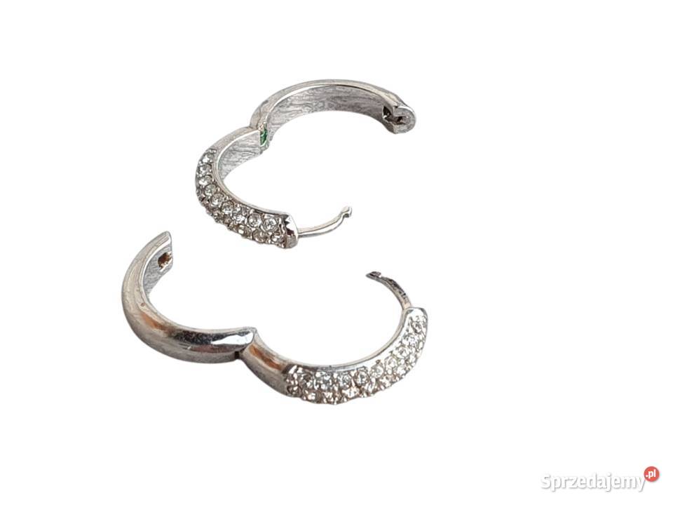 Stare kolczyki z cyrkoniami stal chirurgiczna Cieszyn
