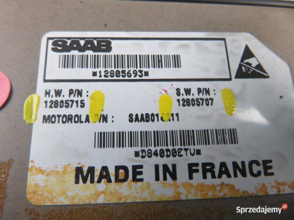 PANEL SZYB SAAB 93 II 12805715 12805707 małopolskie