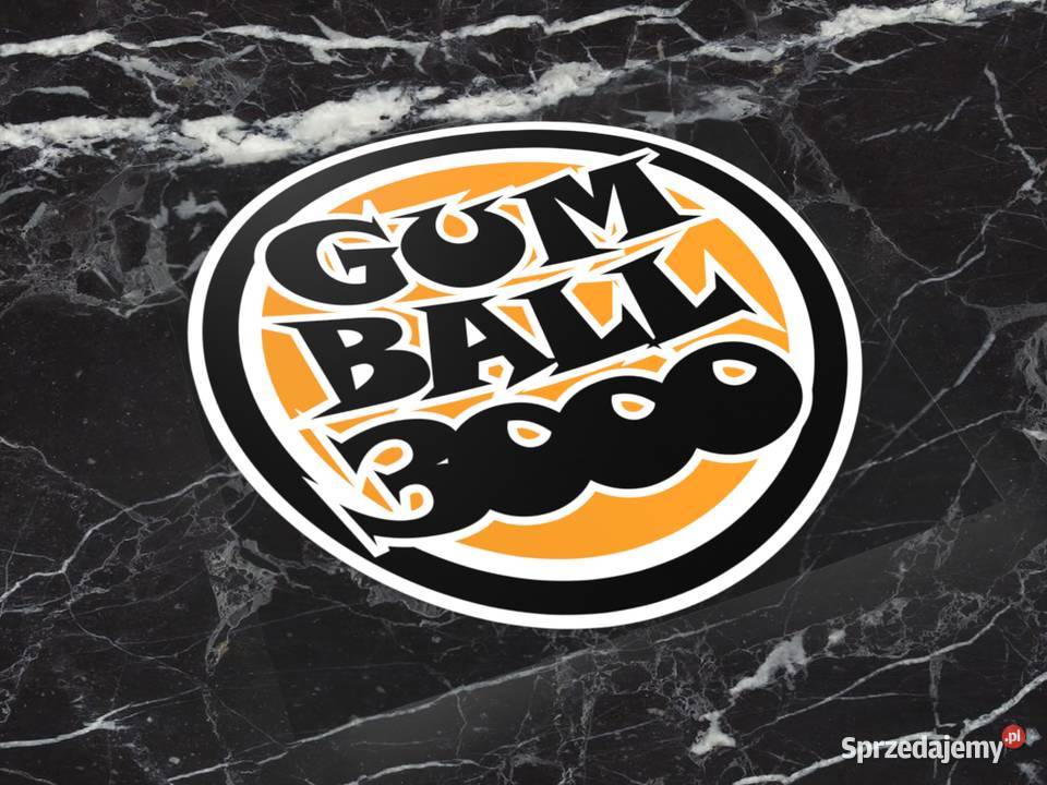 Naklejka GUMBALL 3000 5 x 5 gum ball race 1 naklejki podlaskie Choroszcz