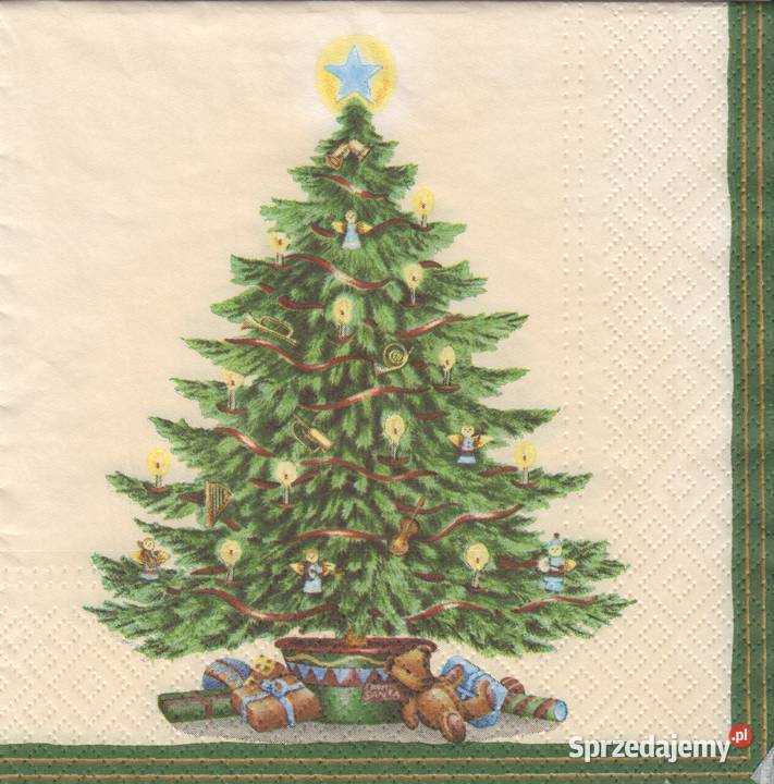 Dekupaż Boże Narodzenie zima ptaszki sikorki Rękodzieło sprzedam