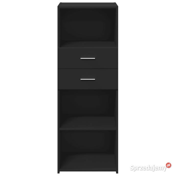 Wysoka szafka czarna 45x425x124 materiał Warszawa