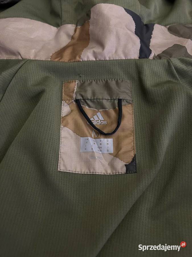 Kurtka z kapturem wiatrówka Adidas parka moro sprzedam