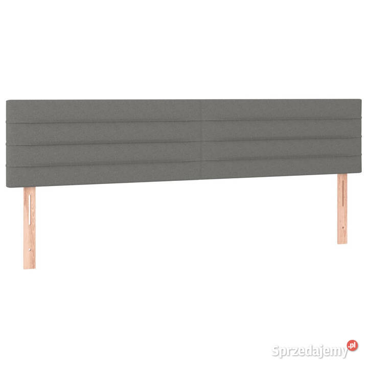 Łóżko kontynentalne z materacem czarne tkanina 128cm Warszawa