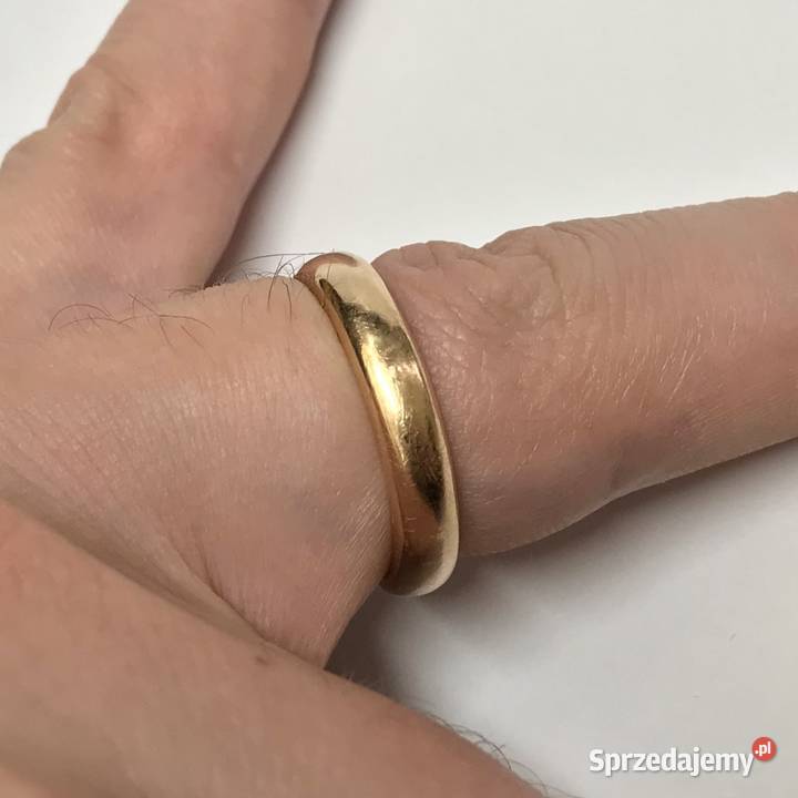 Złota OBRĄCZKA damska 18K MASYWNA Egipski wyrób Warszawa