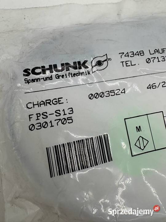 Schunk FPSS13 0301705 Czujnik zbliżeniowy Biznes i Przemysł mazowieckie