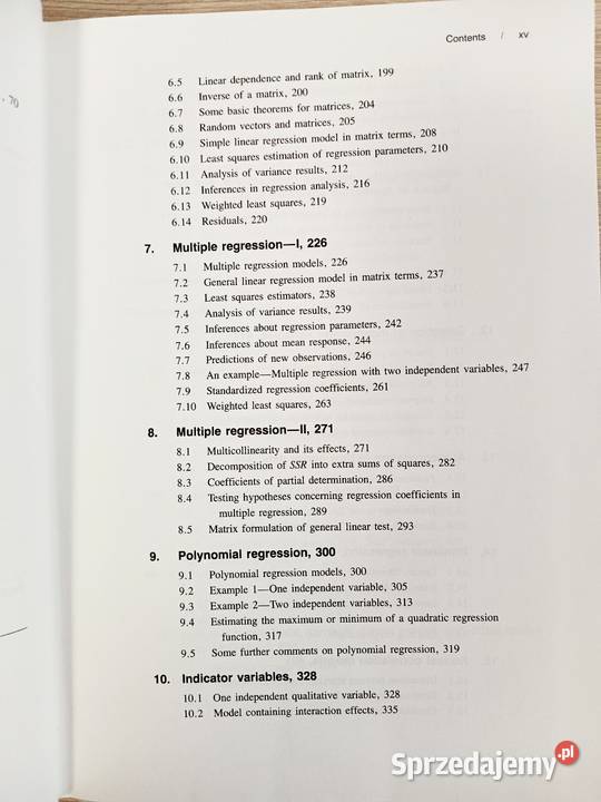 Applied Linear Statistical Models Second Edition Kraków