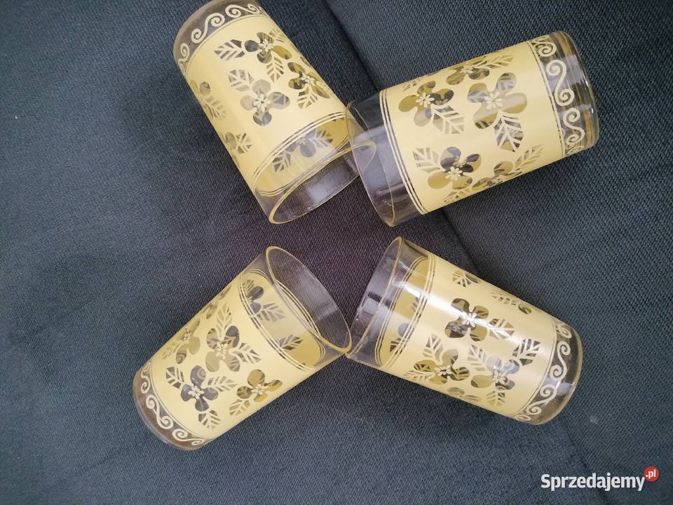 Zestaw szklanek z PRL Choszczno