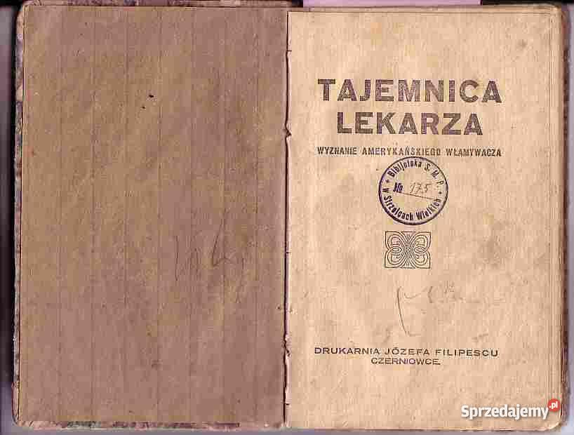 662 TAJEMNICA LEKARZA WYZNANIE AMERYKAŃSKIEGO WŁ Czyrna