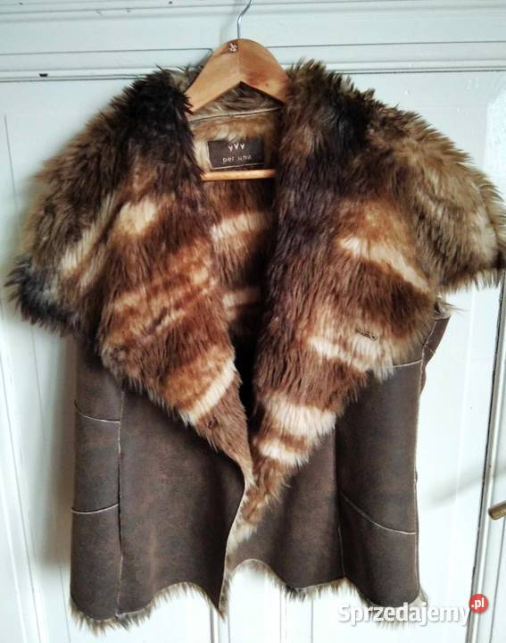 Futerko skóra piękna kamizelka futrzana skórzana Gdańsk