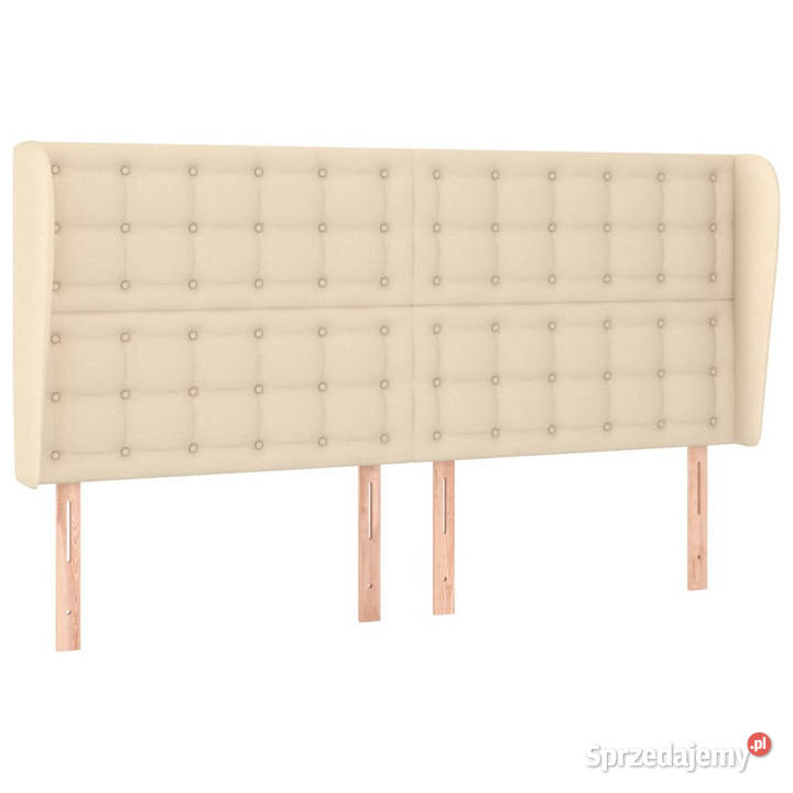 Zagłówek uszak kremowy 183x23x118128 tkanina Warszawa