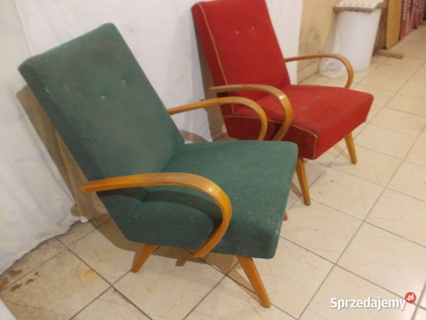 Stare fotel model 53 J Smidek Czechosłowacja TON Bielsko-Biała