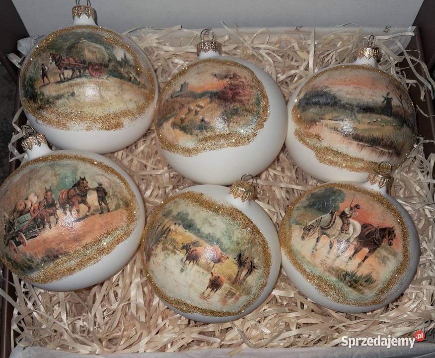 Bombki choinkowe szklane Krosno