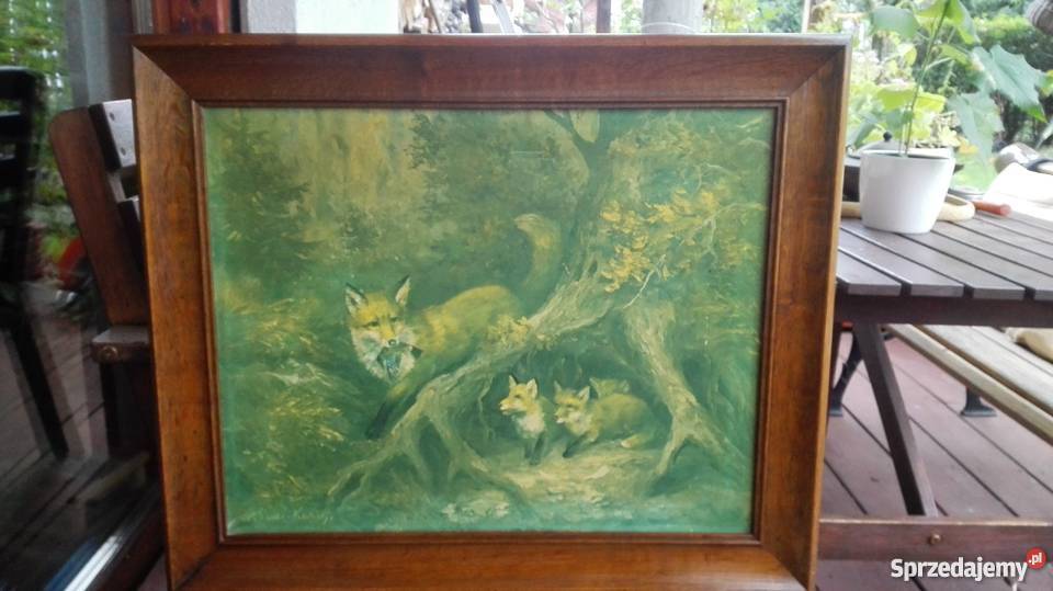 Obraz rodzina lisów Nysa