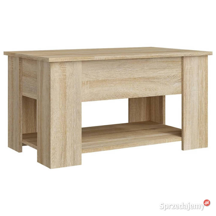 Stolik kawowy dąb sonoma 79x49x41 materiał Warszawa