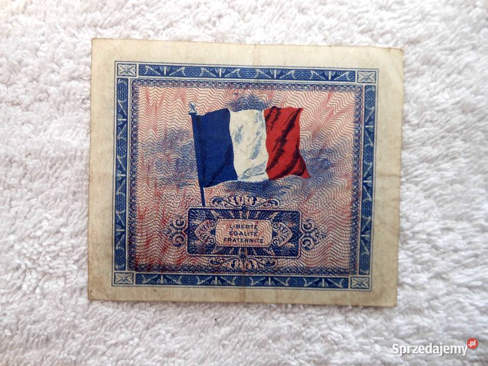 Francuski banknot z 1944 roku Antyki, Sztuka, Kolekcje Bukowo