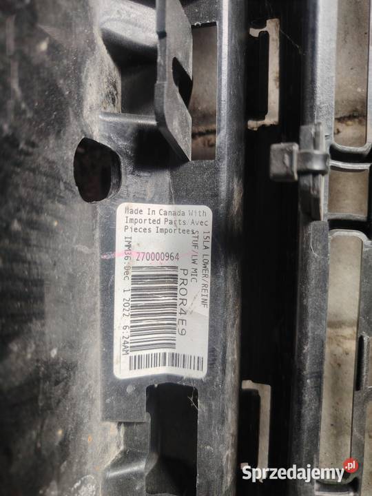 Wzmocnienie ramka dolna kratka z grillem Dodge mazowieckie Książenice