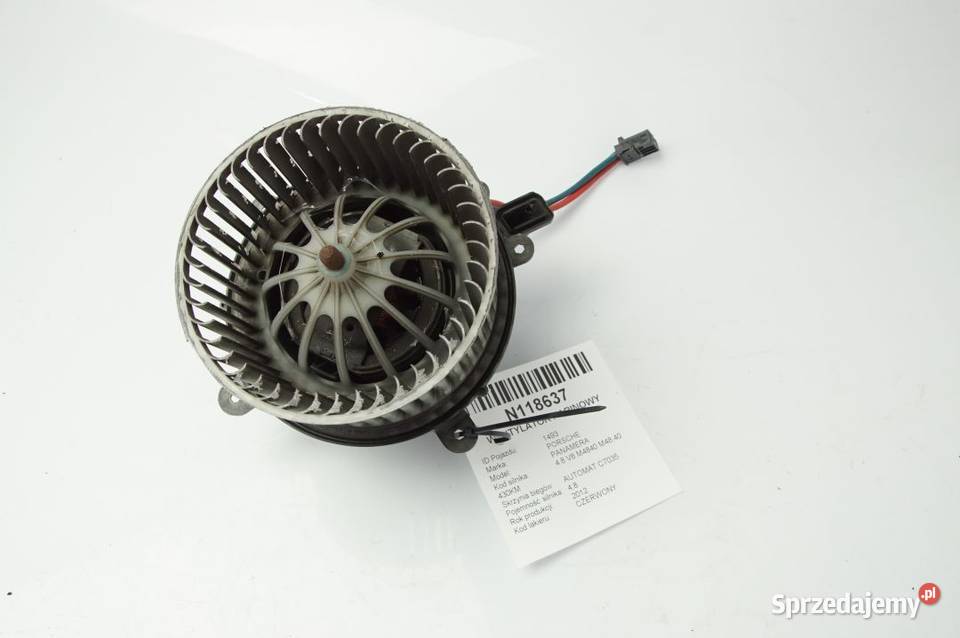 PANAMERA GTS 970 WENTYLATOR KABINOWY EUROPA FV23 osobowe Lipno