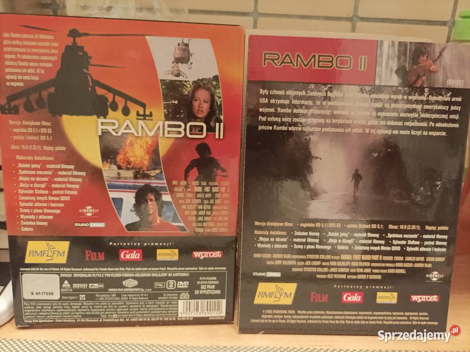 QDVD Rambo II pierwsza krew część druga akcja