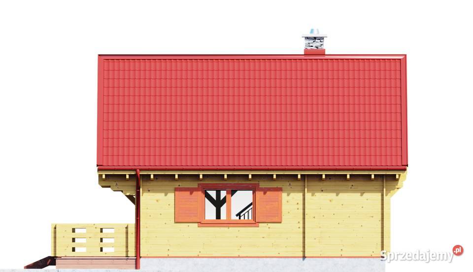 DREWNIANY DOMEK CAŁOROCZNY ALICJA II 62 40 M2 Mrągowo