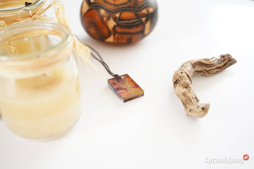 Prostokątny wisiorek artystyczny abstrakcyjny mazowieckie Warszawa