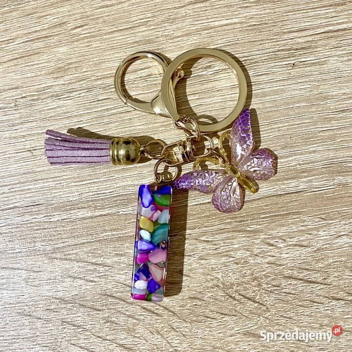 Brelok do torebki i do kluczy z literką I Ozdoby Kielce