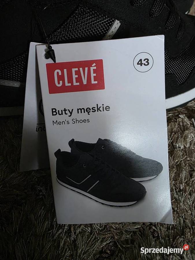 Buty męskie Cleve r 43 czarne inna Białystok