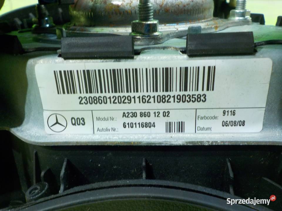 MERCEDES CLS C219 W219 LIFT 09r AIRBAG poduszka mazowieckie Suków