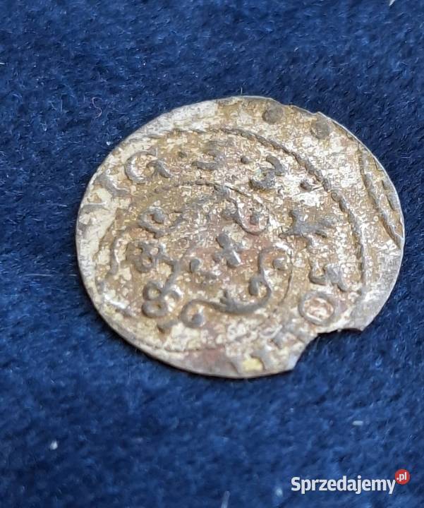 Szeląg miejski Krystyna Ryga 1653 okupacja Wejherowo