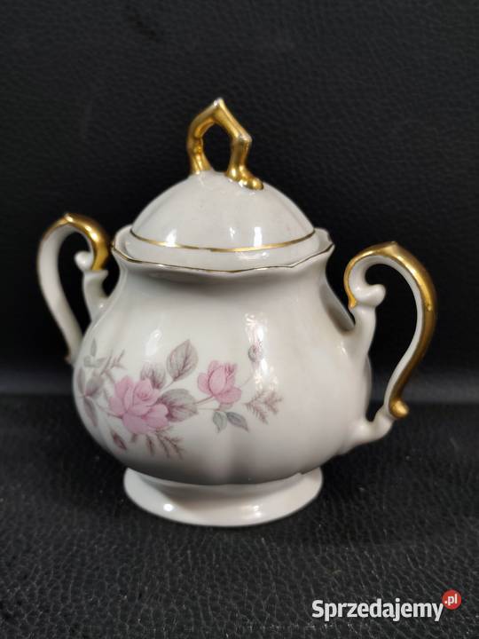 Piękna Porcelanowa Cukiernica w Róże FP Zajear Poddębice sprzedam