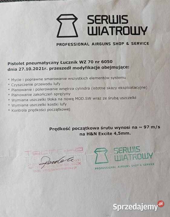 Łucznik wz70 Serwisie Wiatrowym Sława