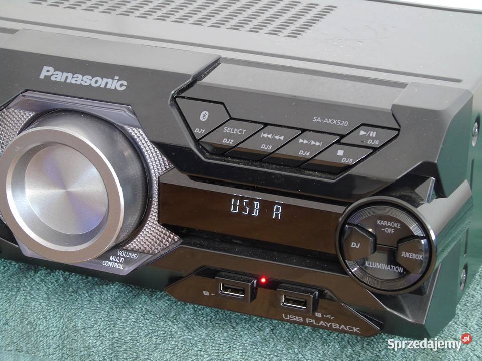 Wieża Panasonic SAAKX520 pilot radio RDS USB mp3 Jasło