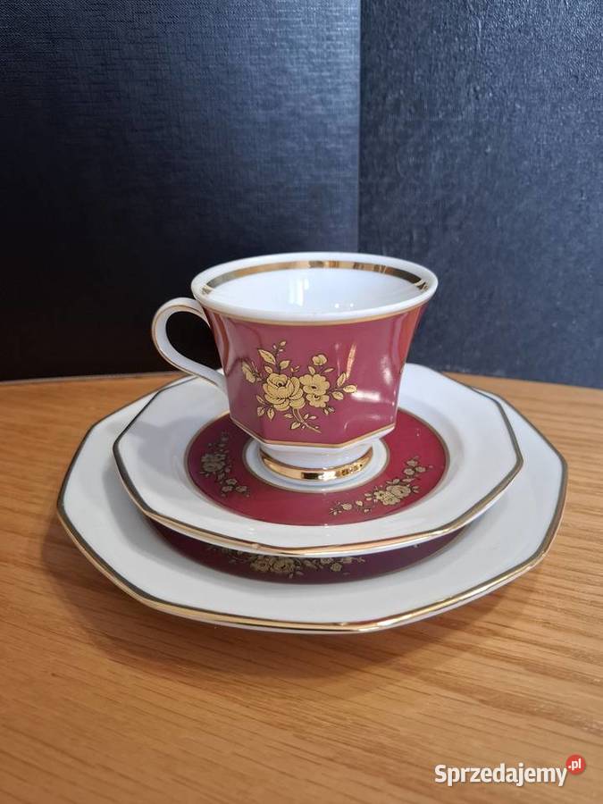 Zestaw filiżanka i dwa tależyki Częstochowa sprzedam