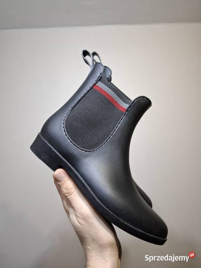 Kalosze 36 buty botki gumowe tkanina